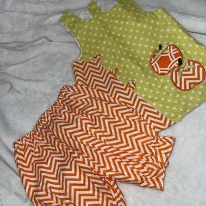 Pumpkin Two Piece Outfit 3 M